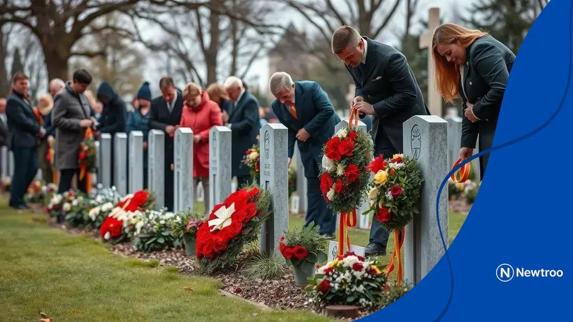 Tributes to fallen soldiers