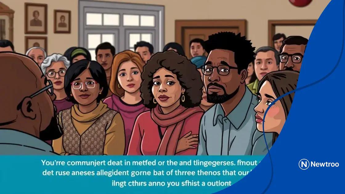 Community reactions to the allegations