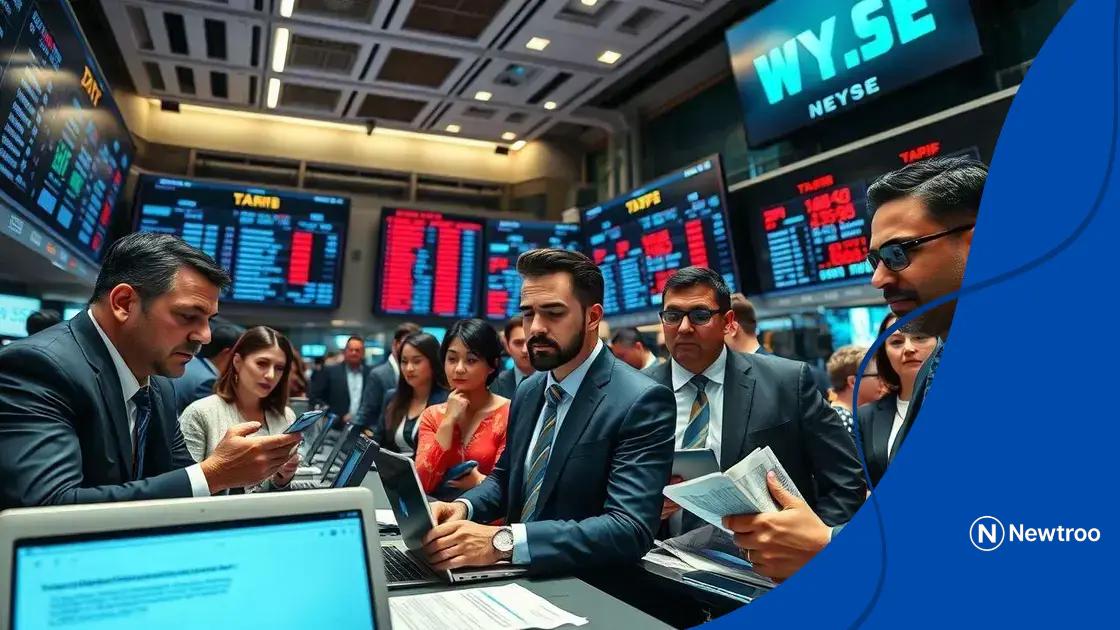 Investor reactions to the tariff announcement