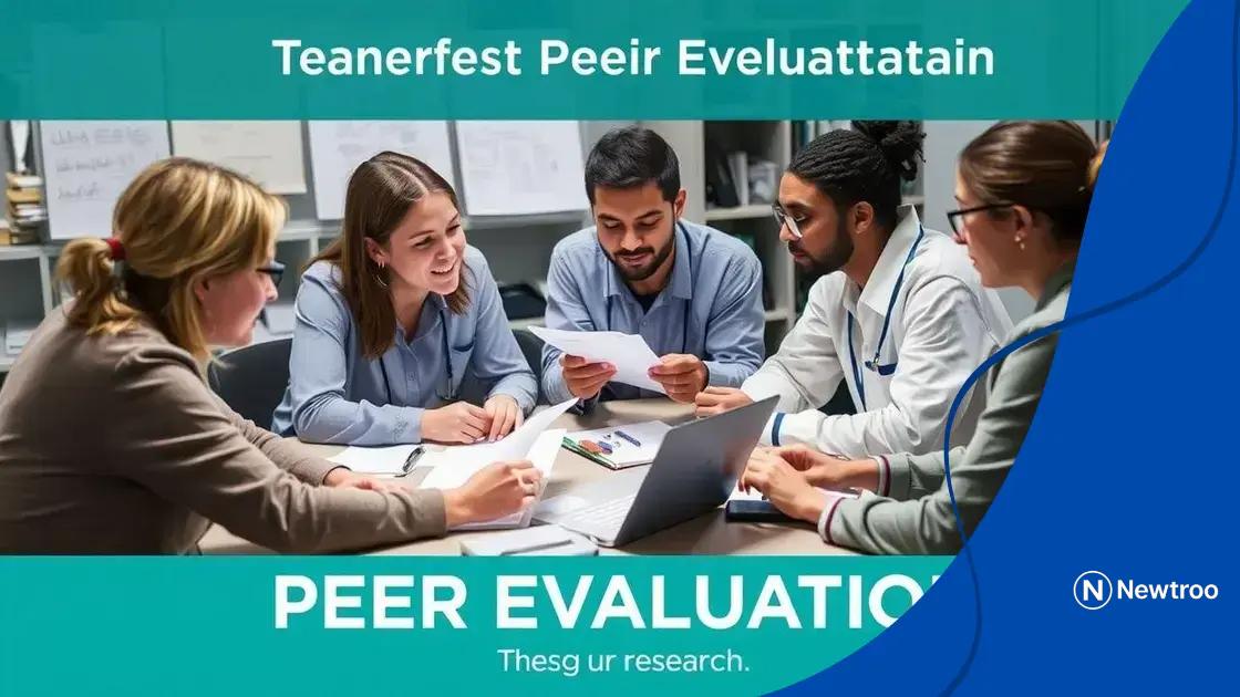 Benefits of peer evaluation in research